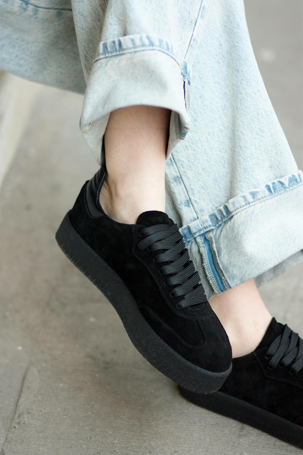 Кеди класичні на підвищеній підошві, Т-5/2-21413 чорний, 38