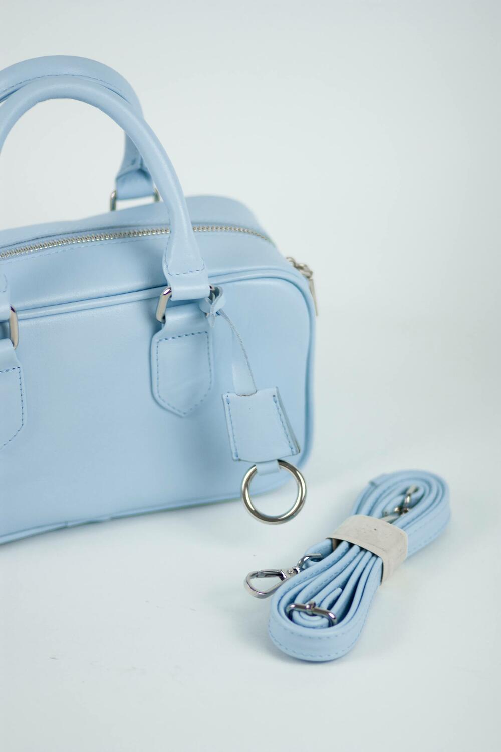 Сумка шкіряна, Моллі, 1049 блакитний