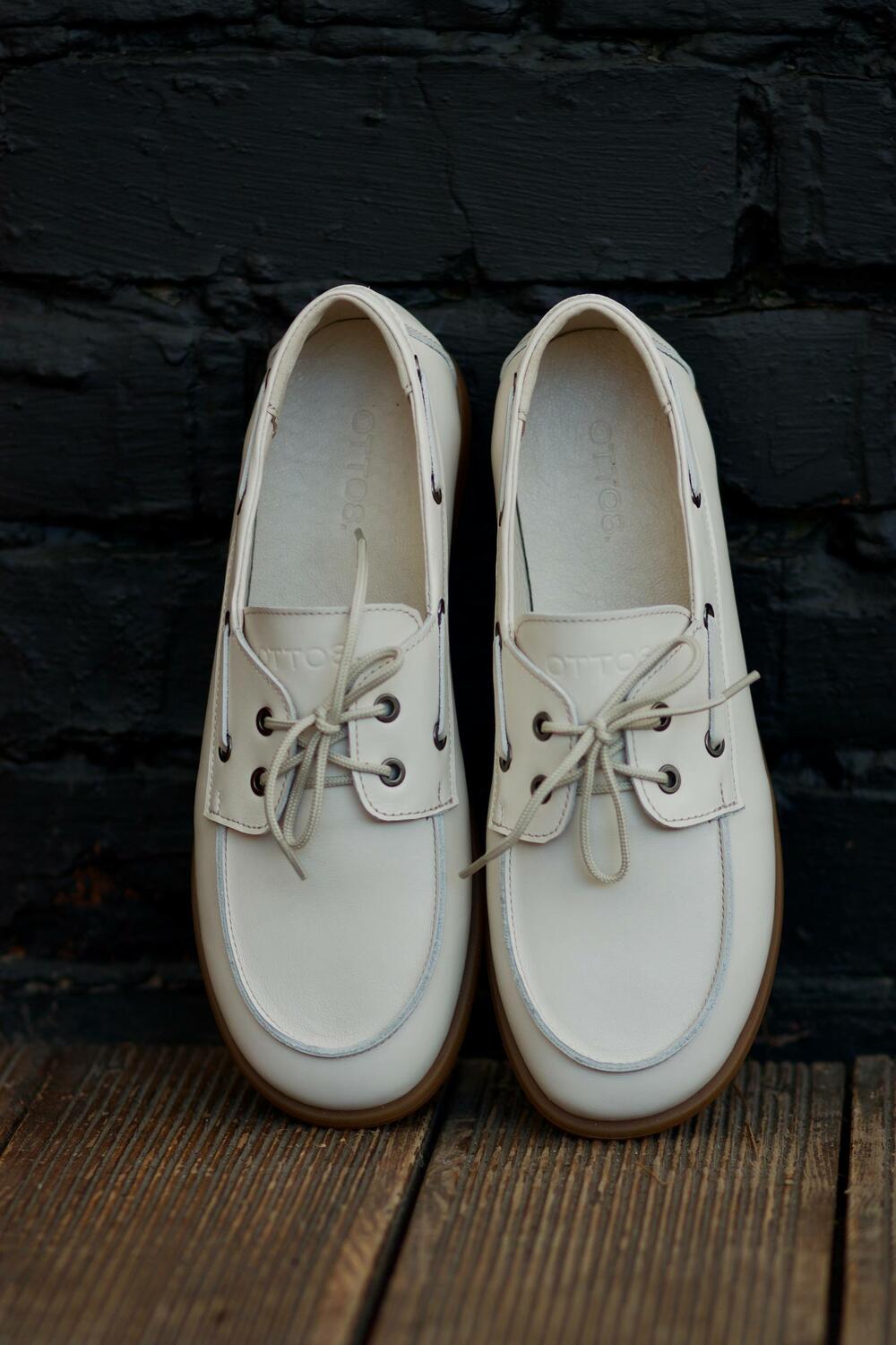 Топсайдери OTTO8., Т-345-401 молочний, 39