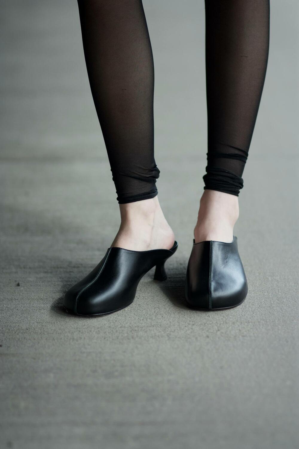 Сабо, підбори 4 см, 26647 чорний, 40