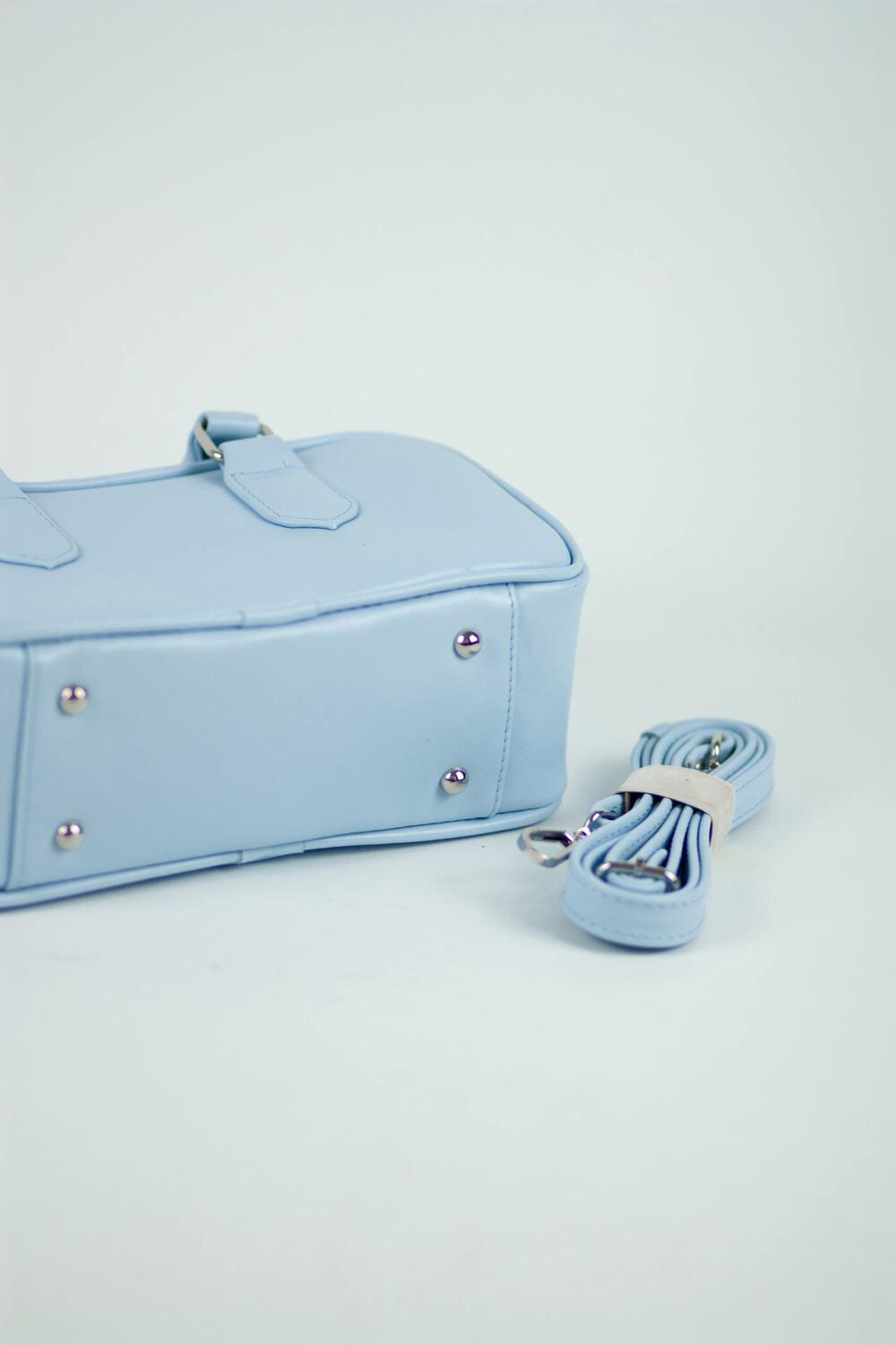 Сумка шкіряна, Моллі, 1049 блакитний