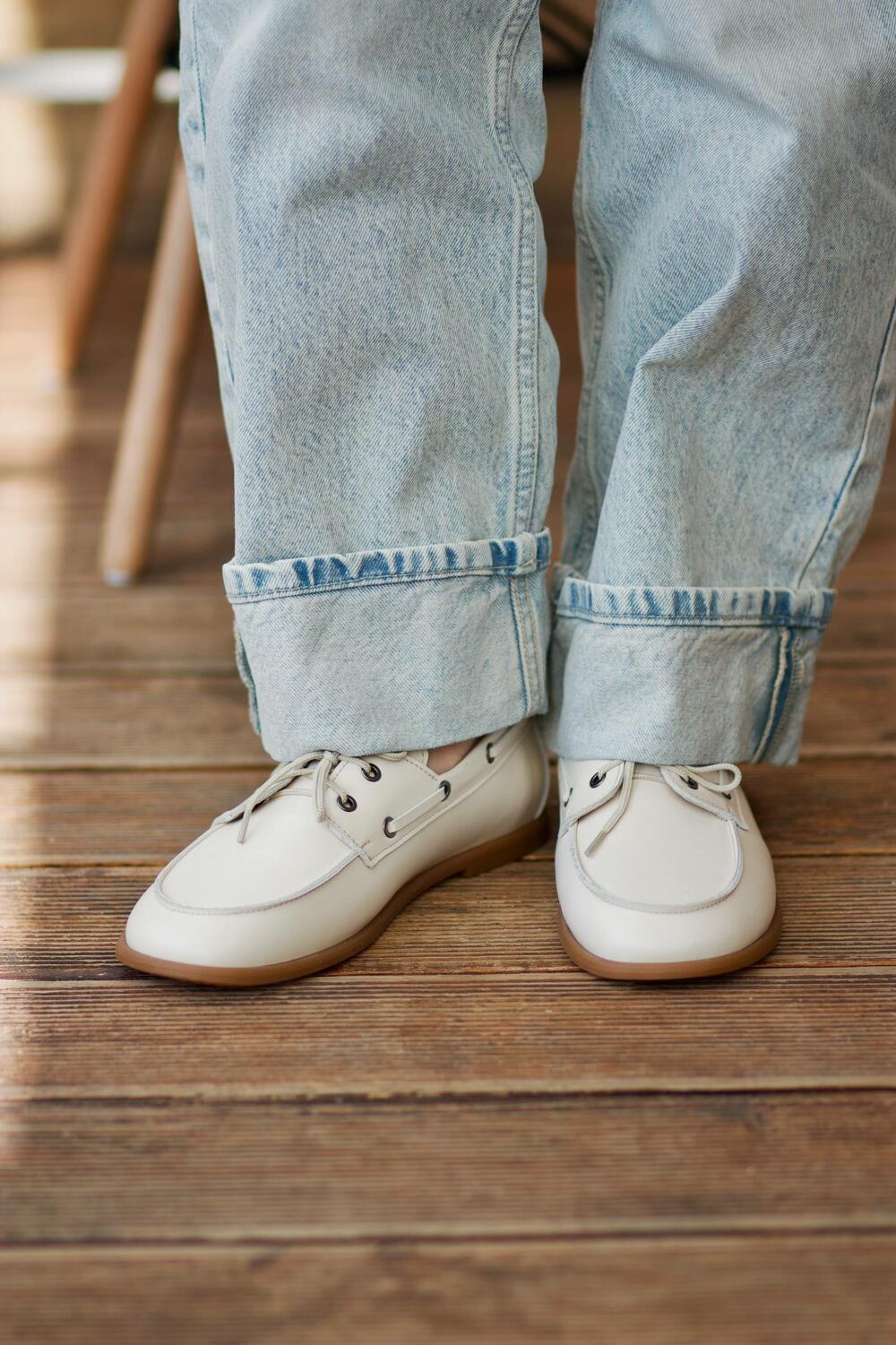 Топсайдери OTTO8., Т-345-401 молочний, 39