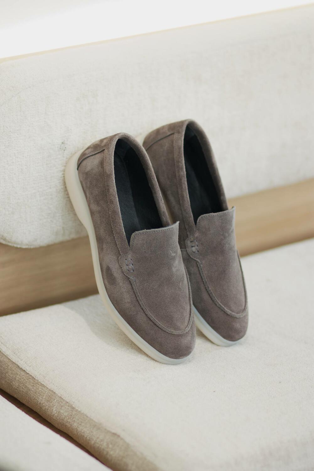 Натуральні лофери "Хіларі", T0125 графіт, 39