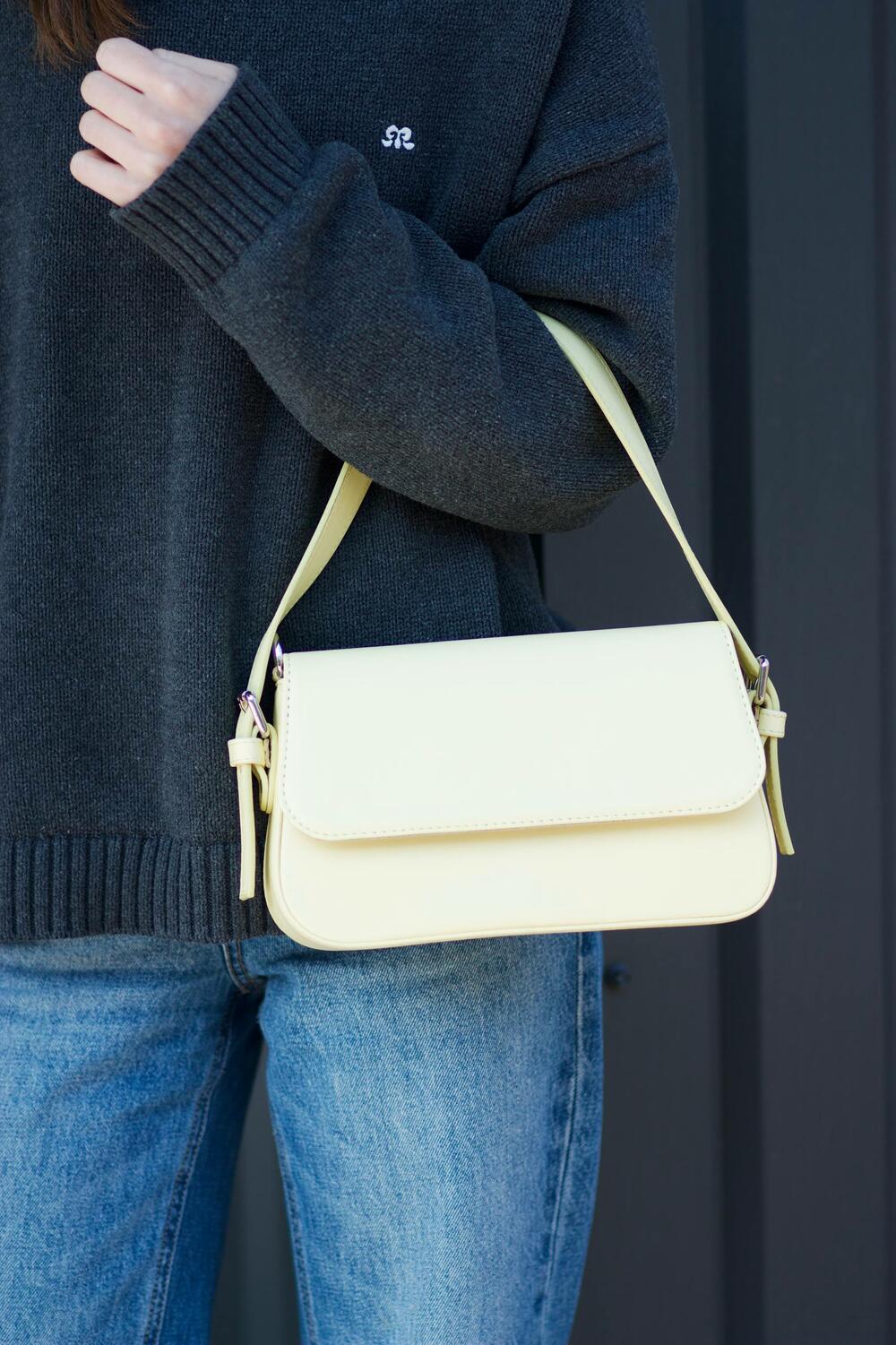 Сумка Лондон шкіряна, 1055 лимонний