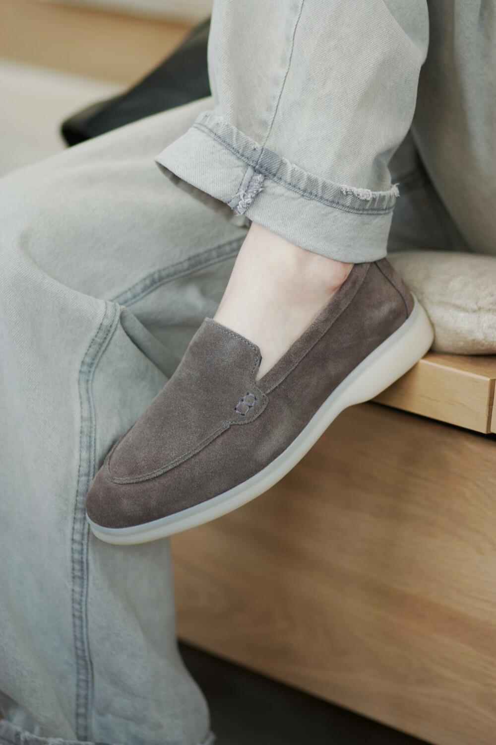 Натуральні лофери "Хіларі", T0125 графіт, 39