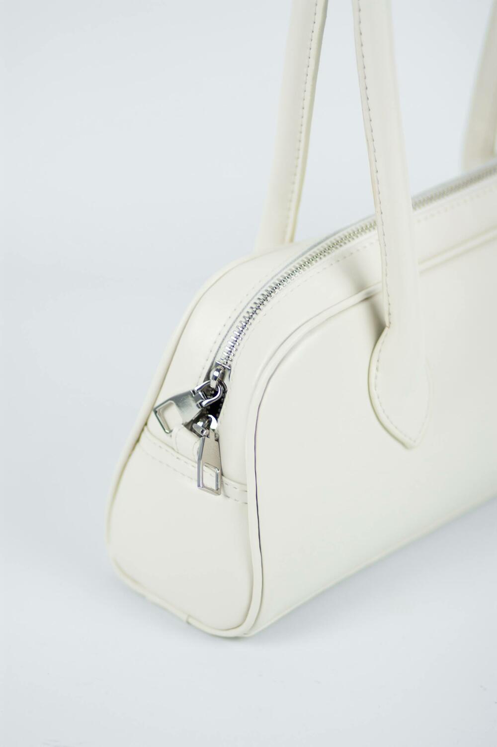 Сумка шкіряна, Такса, 1069 молочний