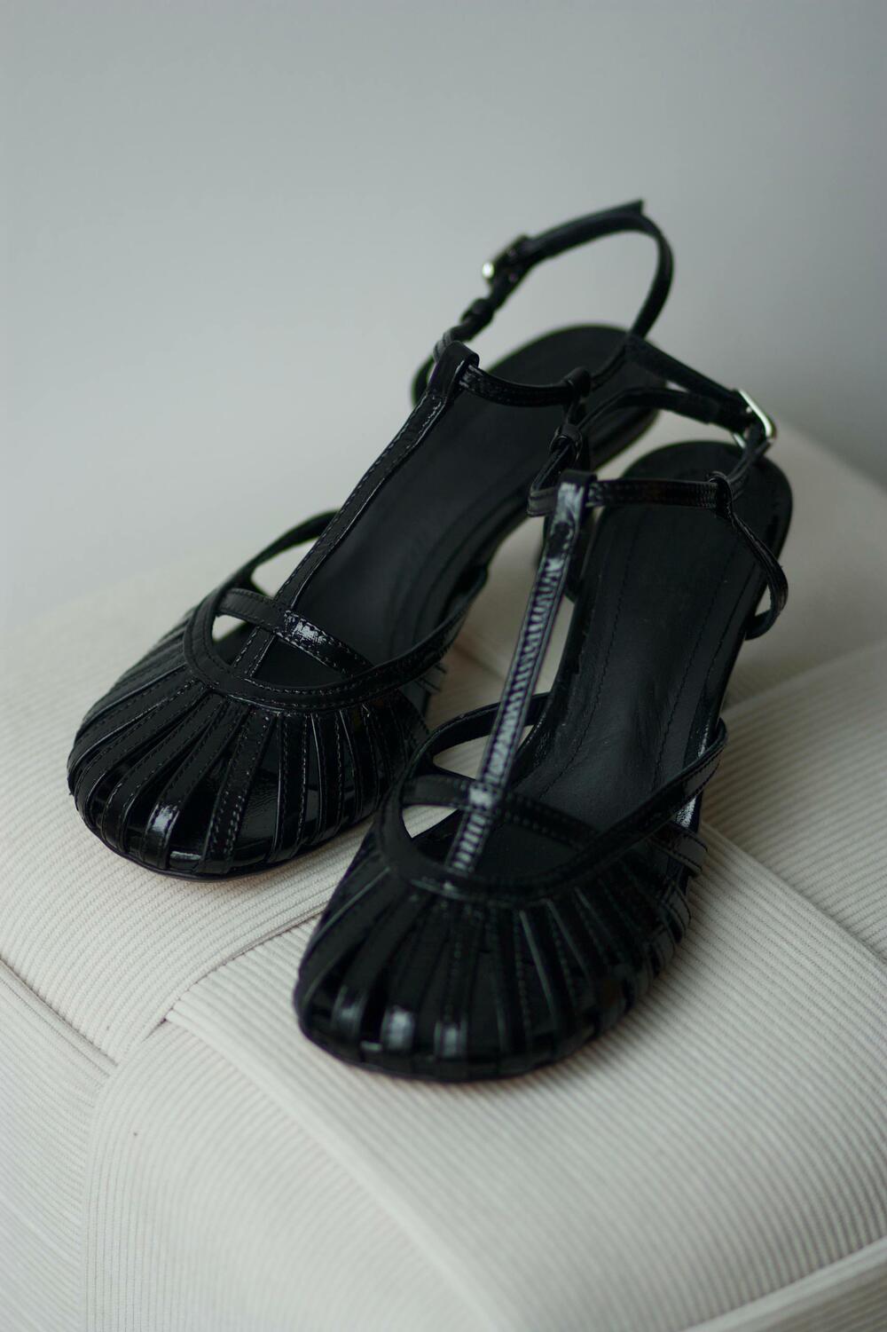 Босоніжки Амарель, лак, Л-6-6087 