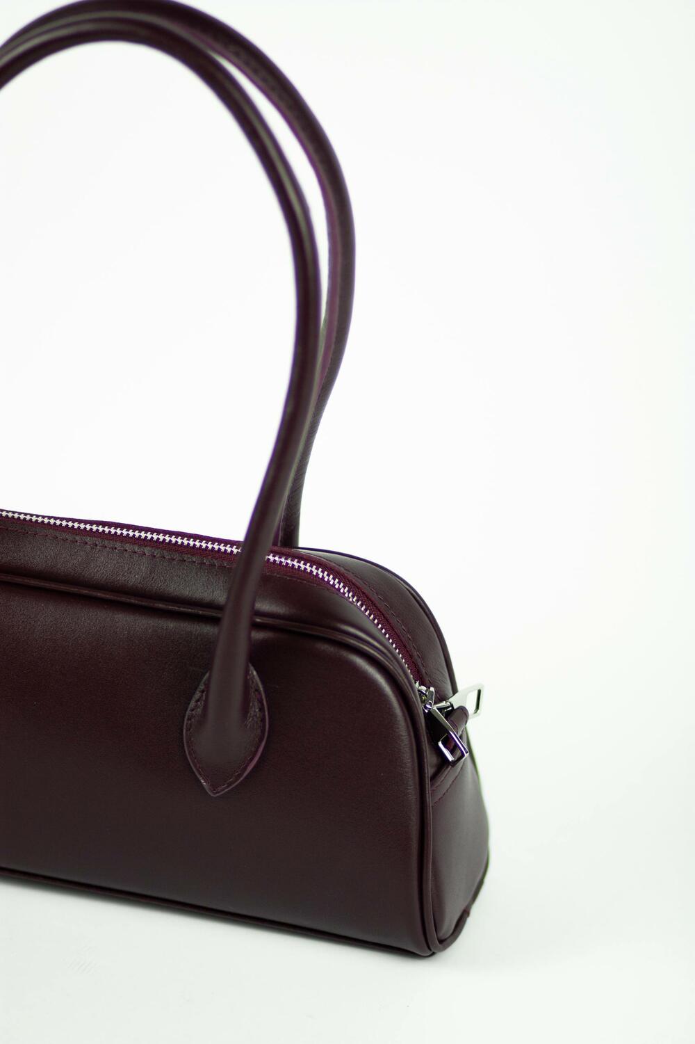 Сумка шкіряна, Такса, 1069 бордо