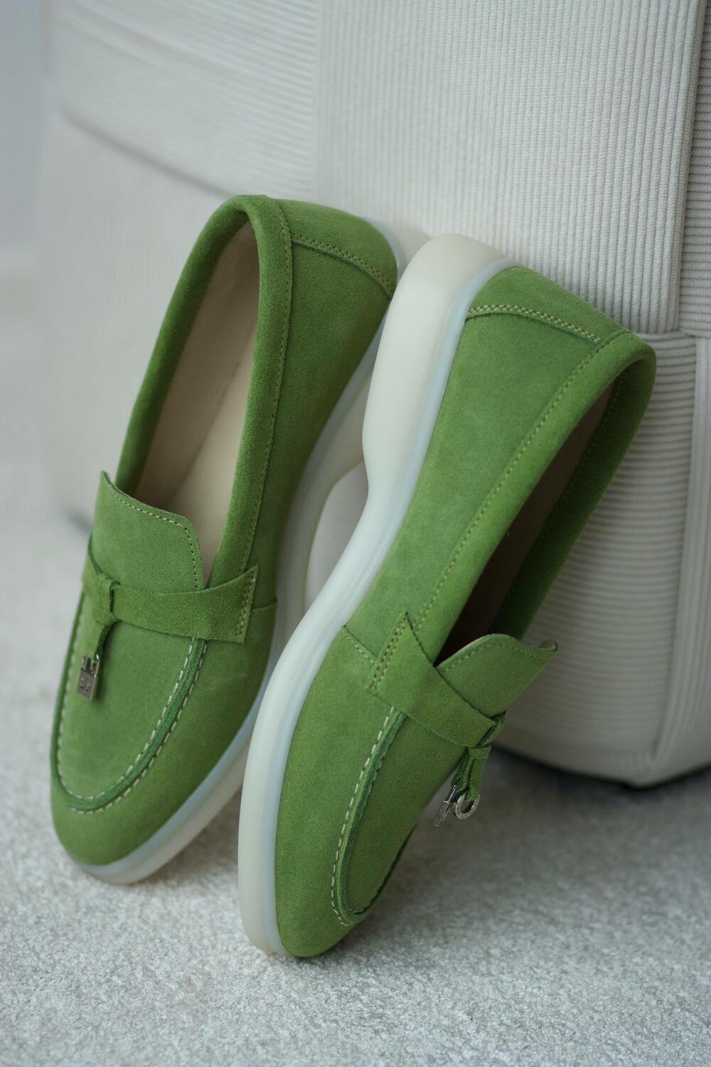 Лофери натуральні "loro piana", Т0526/1 травʼяний, 41