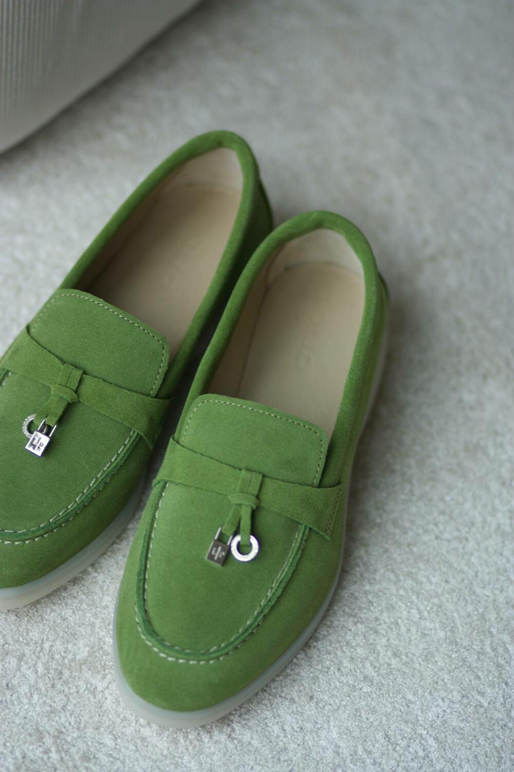 Лофери натуральні "loro piana", Т0526/1 травʼяний, 41