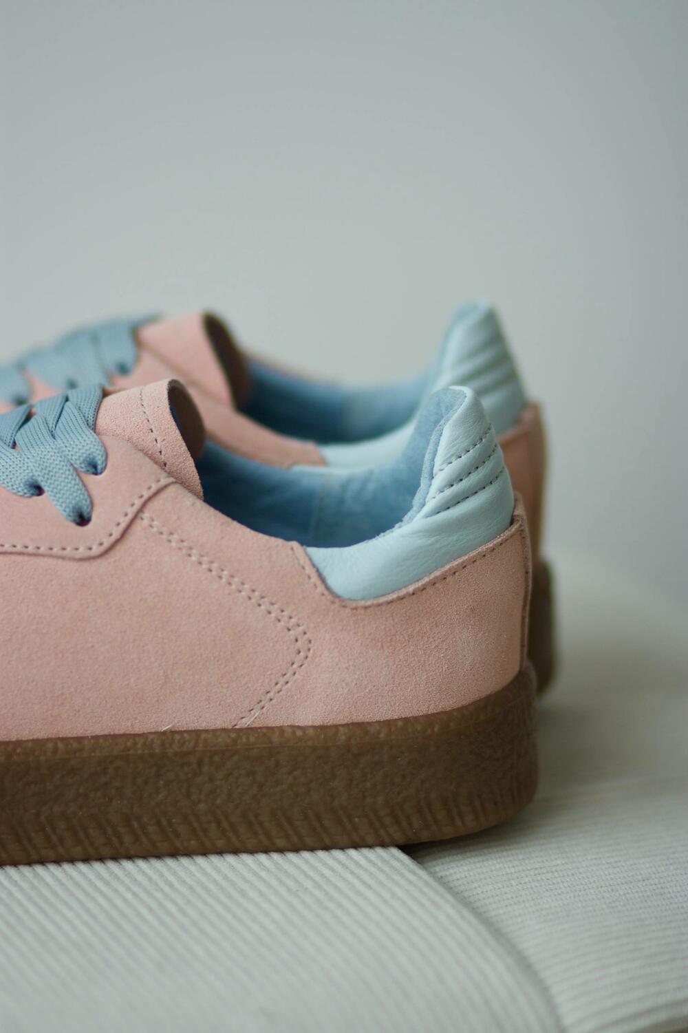 Кеди класичні на підвищеній підошві, ЗАМША, Т-5/2-21413 ніжно-рожевий, 41