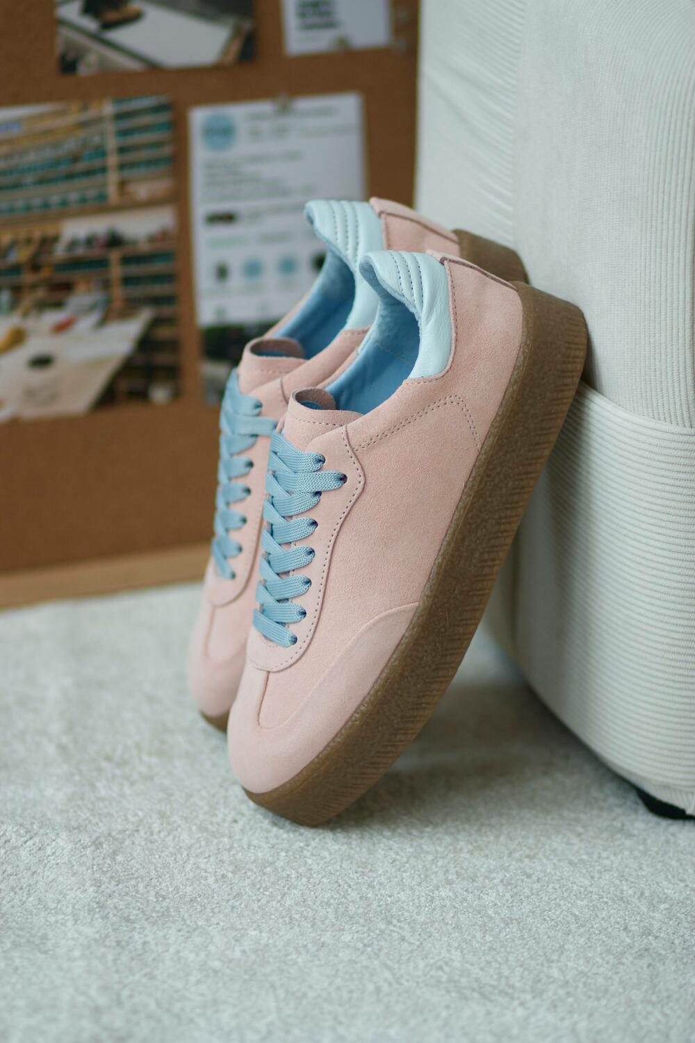 Кеди класичні на підвищеній підошві, ЗАМША, Т-5/2-21413 ніжно-рожевий, 41