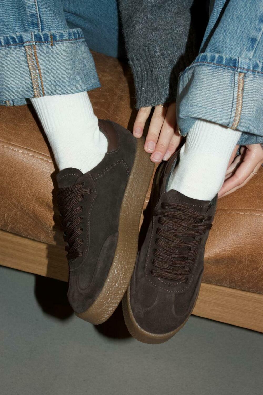 Кеди класичні на підвищеній підошві, ЗАМША, Т-5/2-21413 