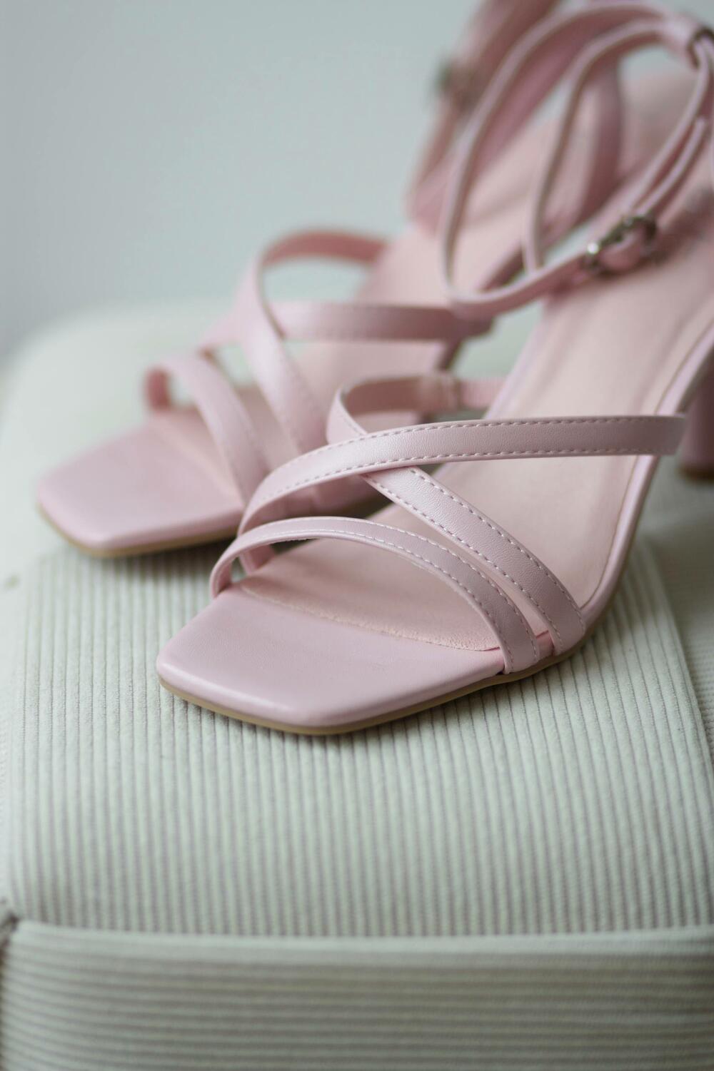 Босоніжки на підборах 7 см, 957012/21-03W рожевий, 40