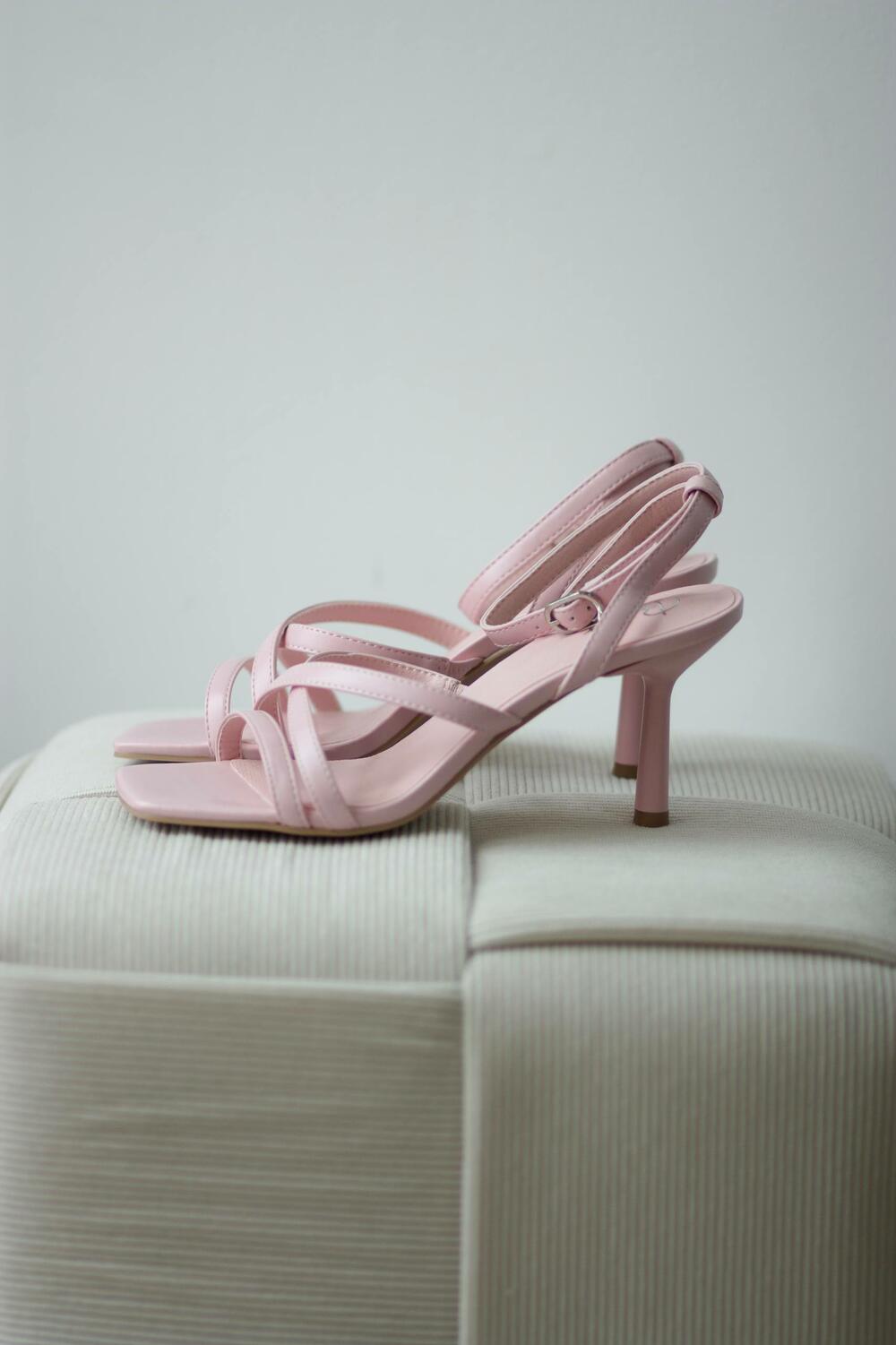 Босоніжки на підборах 7 см, 957012/21-03W рожевий, 40