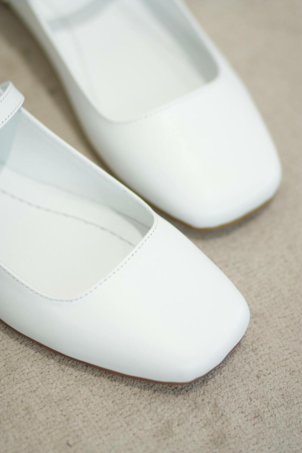 Балетки класичні, натуральні, BL 0225 білий, 41